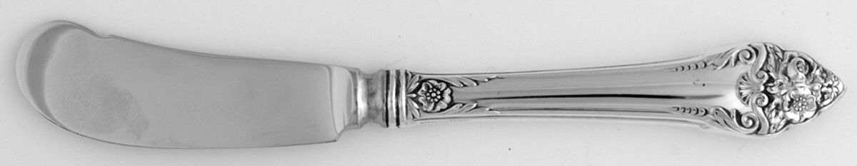 Fragrance (Sterling, 1941, No Monograms) Butter Spreader Hollow Hdl-Paddle/Stainless Blade by Reed & Barton-1