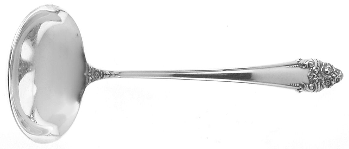 Fragrance (Sterling, 1941, No Monograms) Solid Gravy Ladle by Reed & Barton-1