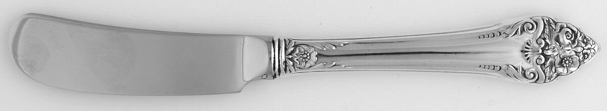 Fragrance (Sterling, 1941, No Monograms) Butter Spreader Hollow Hdl-Paddle/Stainless Blade by Reed & Barton-1