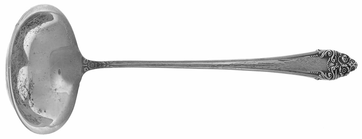 Fragrance (Sterling, 1941, No Monograms) Solid Piece Cream Ladle by Reed & Barton-1