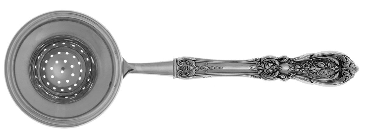 Francis I (Sterling, Eagle-R-Lion, 1907) Tea Strainer Overcup Serving-Stainless Bowl HC by Reed & Barton-1