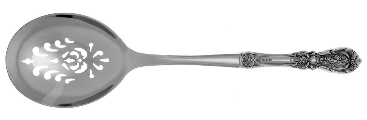 Francis I (Sterling, Eagle-R-Lion, 1907) Casserole Spoon with Pierced Stainless Bowl HC by Reed & Barton-1