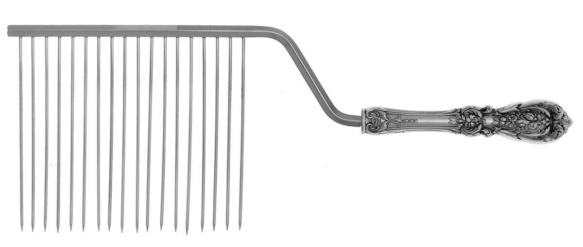 Francis I (Sterling, Eagle-R-Lion, 1907) Cake Breaker with Silverplate Prongs HC by Reed & Barton-1