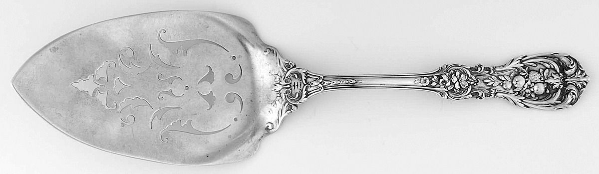 Francis I (Sterling, Eagle-R-Lion, 1907) Large Solid Pierced Pie Knife by Reed & Barton-1