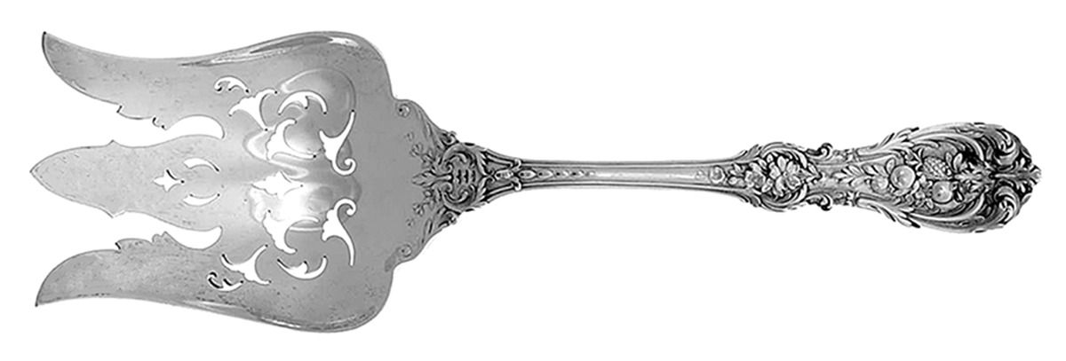 Francis I (Sterling, Eagle-R-Lion, 1907) Solid Salad Serving Fork by Reed & Barton-1