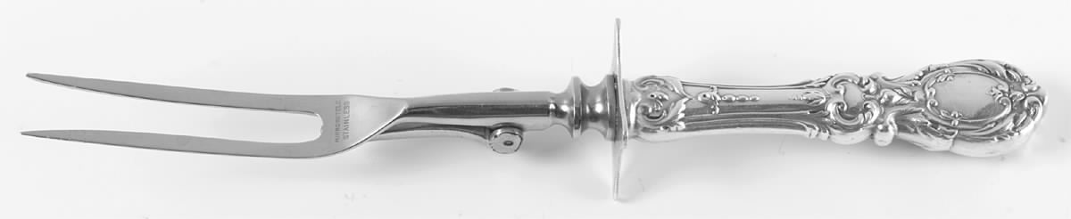 Francis I (Sterling, Eagle-R-Lion, 1907) Stainless-Prong Game Carving Fork by Reed & Barton-1