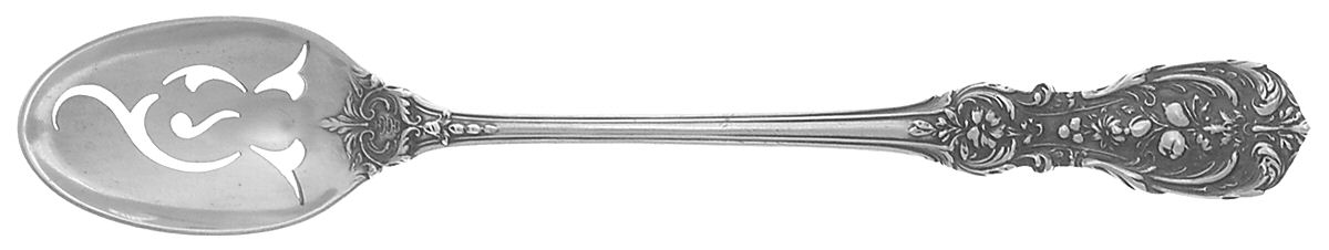 Francis I (Sterling, Eagle-R-Lion, 1907) Pierced Bowl Short Handle Olive Spoon by Reed & Barton-1