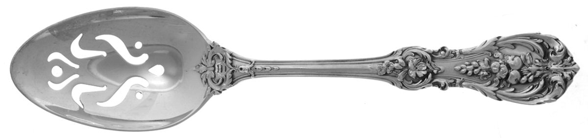 Francis I (Sterling, Eagle-R-Lion, 1907) Pierced Tablespoon (Serving Spoon) CM by Reed & Barton-1