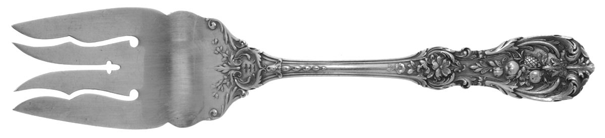 Francis I (Sterling, Eagle-R-Lion, 1907) Large Solid Cold Meat Serving Fork by Reed & Barton-1