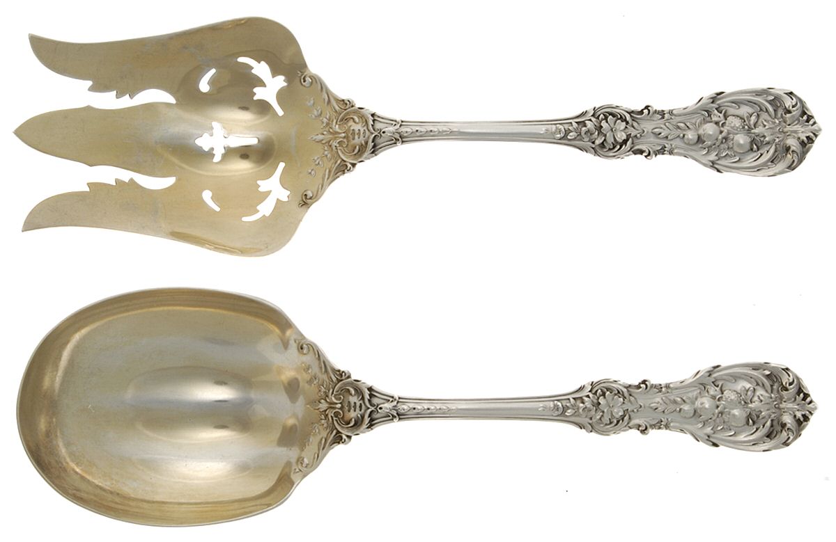 Francis I (Sterling, Eagle-R-Lion, 1907) (2 Pc) Solid Salad Set by Reed & Barton-1