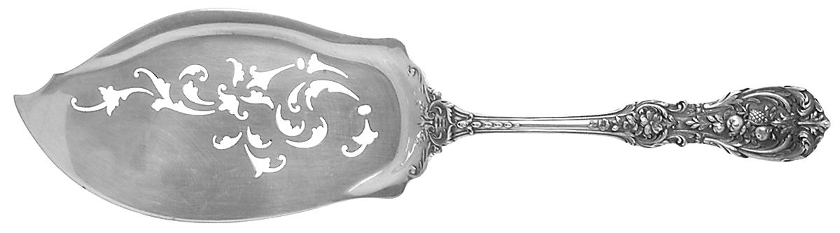 Francis I (Sterling, Eagle-R-Lion, 1907) Large Solid Pierced Fish Knife by Reed & Barton-1