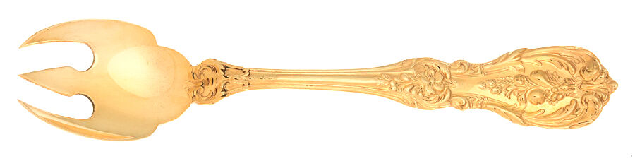 Francis I-Gold Vermeil (Sterling) Ice Cream Fork HC by Reed & Barton-1