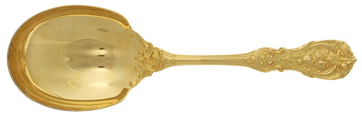 Francis I-Gold Vermeil (Sterling) Solid Salad Serving Spoon by Reed & Barton-1