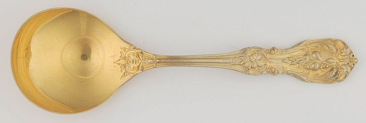 Francis I-Gold Vermeil (Sterling) Round Bowl Soup Spoon (Cream Soup) by Reed & Barton-1