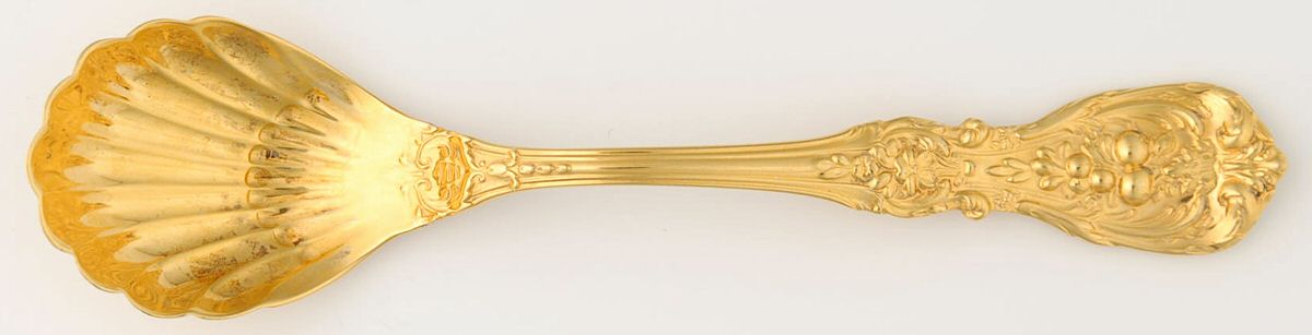Francis I-Gold Vermeil (Sterling) Sugar Shell Spoon by Reed & Barton-1