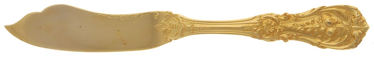 Francis I-Gold Vermeil (Sterling) Flat Handle Master Butter Knife by Reed & Barton-1