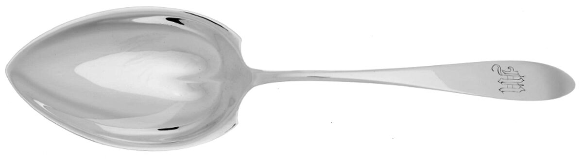 French Antique (Sterling, 1901) Vegetable Serving Spoon (Solid) by Reed & Barton-1
