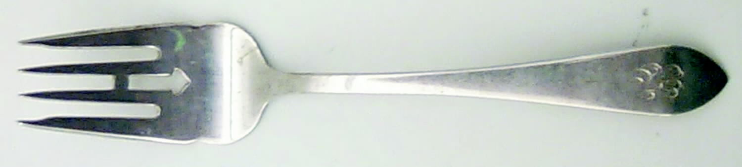 French Antique (Sterling, 1901) Pastry Fork by Reed & Barton-1