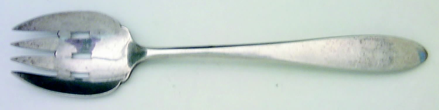 French Antique (Sterling, 1901) Large Ramekin Fork by Reed & Barton-1