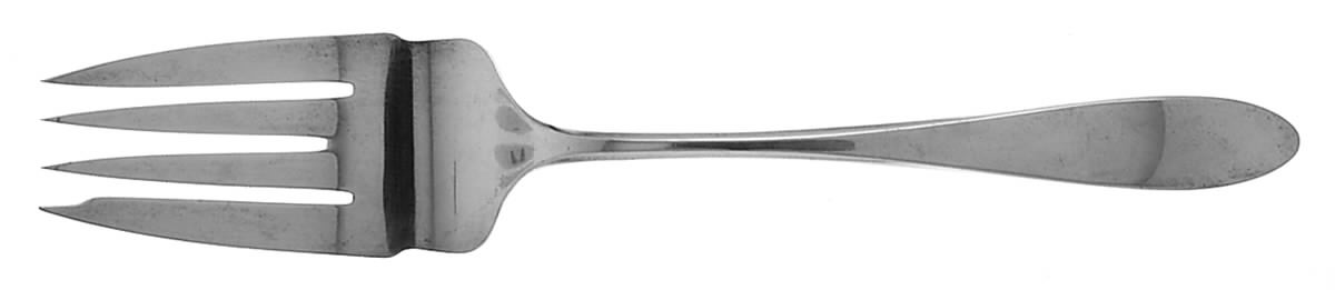 French Antique (Sterling, 1901) Large Solid Cold Meat Serving Fork by Reed & Barton-1