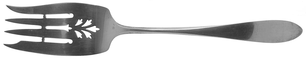 French Antique (Sterling, 1901) Medium Solid Cold Meat Serving Fork by Reed & Barton-1