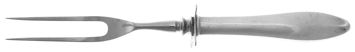 French Antique (Sterling, 1901) Small Carving Fork Stainless Prong W/Sterling Guar by Reed & Barton-1