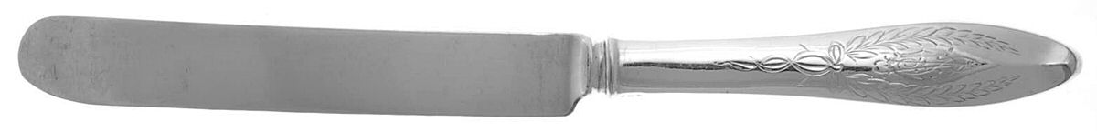 French Antique-Engraved (Sterling) Old French Hollow Knife with Bolster by Reed & Barton-1