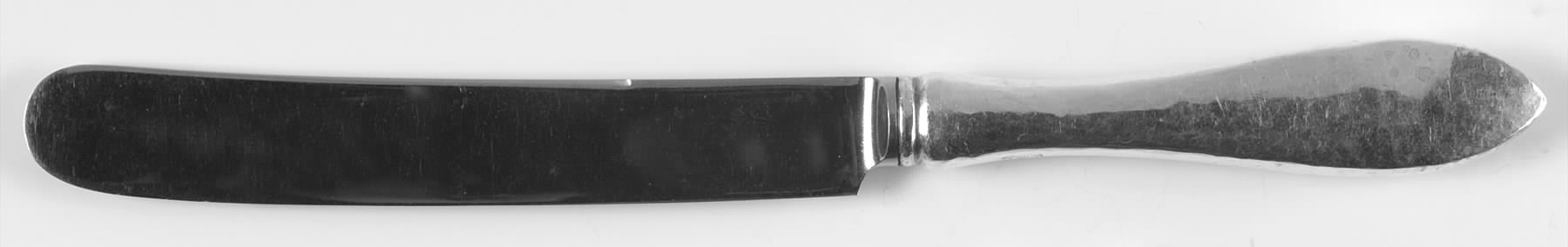French Antique-Hammered (Sterling) Old French Hollow Knife by Reed & Barton-1