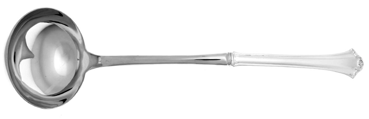 French Chippendale (Silverplate-1981) Soup Ladle with Stainless Bowl HC by Reed & Barton-1