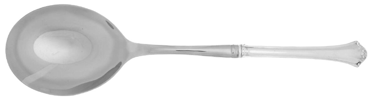 French Chippendale (Silverplate-1981) Casserole Spoon with Smooth Stainless Bowl HC by Reed & Barton-1