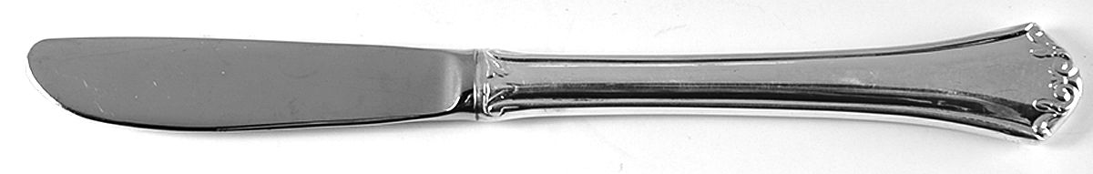 French Chippendale (Silverplate-1981) Flat Handle Butter Spreader by Reed & Barton-1