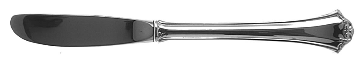 French Chippendale (Silverplate-1981) Modern Hollow Butter Spreader (Stainless) by Reed & Barton-1
