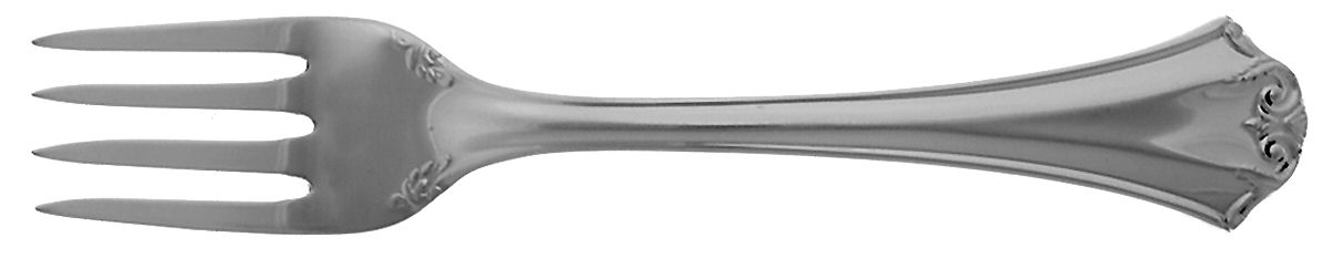 French Chippendale (Silverplate-1981) Baby Fork by Reed & Barton-1