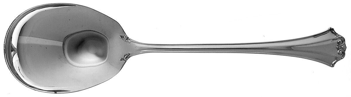 French Chippendale (Silverplate-1981) Solid Smooth Casserole Spoon by Reed & Barton-1