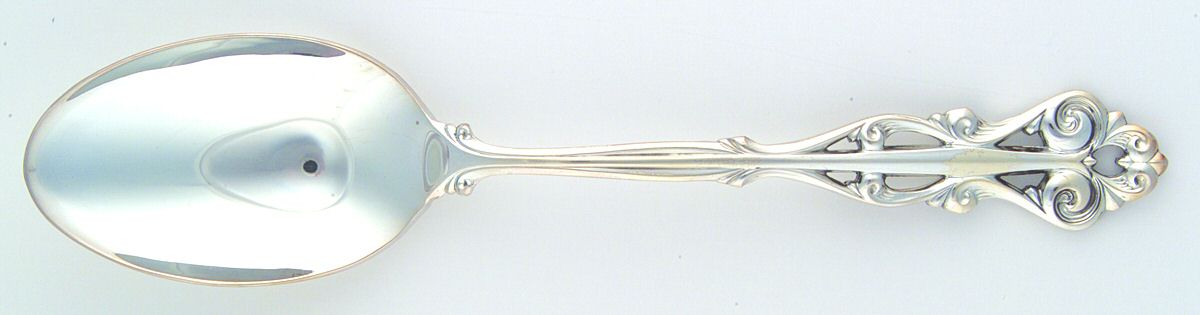 French Lace (Silverplate, 1983) Tablespoon (Serving Spoon) by Reed & Barton-1