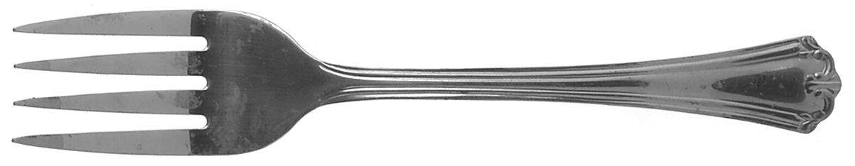 French Lily (Stainless) Medium Solid Cold Meat Serving Fork by Reed & Barton-1