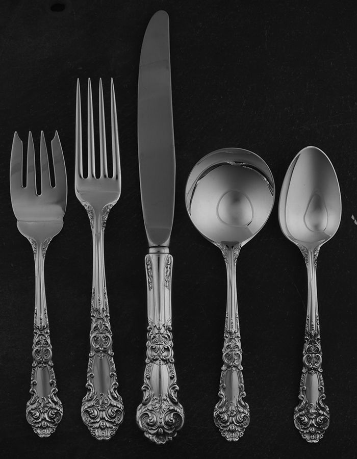 French Renaissance (Sterling, 1941, No Monos) 5 Piece Place Size Setting by Reed & Barton-1