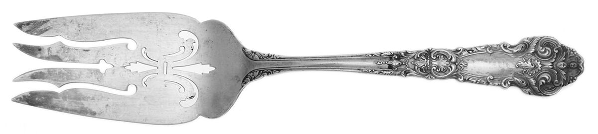 French Renaissance (Sterling, 1941, No Monos) Fork-Cold Meat/Servg-Sm/Solid by Reed & Barton-1