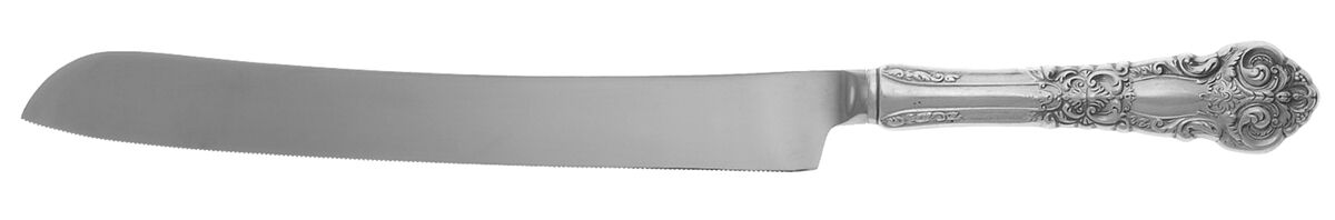 French Renaissance (Sterling, 1941, No Monos) Wedding Cake Knife with Stainless Blade HC by Reed & Barton-1