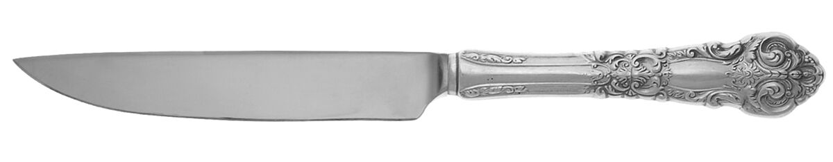 French Renaissance (Sterling, 1941, No Monos) Steak Knife Individual Hollow, No Serrate HC by Reed & Barton-1