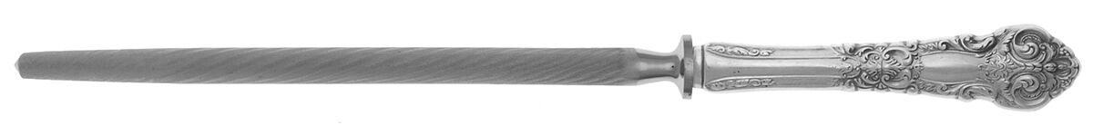 French Renaissance (Sterling, 1941, No Monos) Sharpener Knife with Steel Rod HC by Reed & Barton-1
