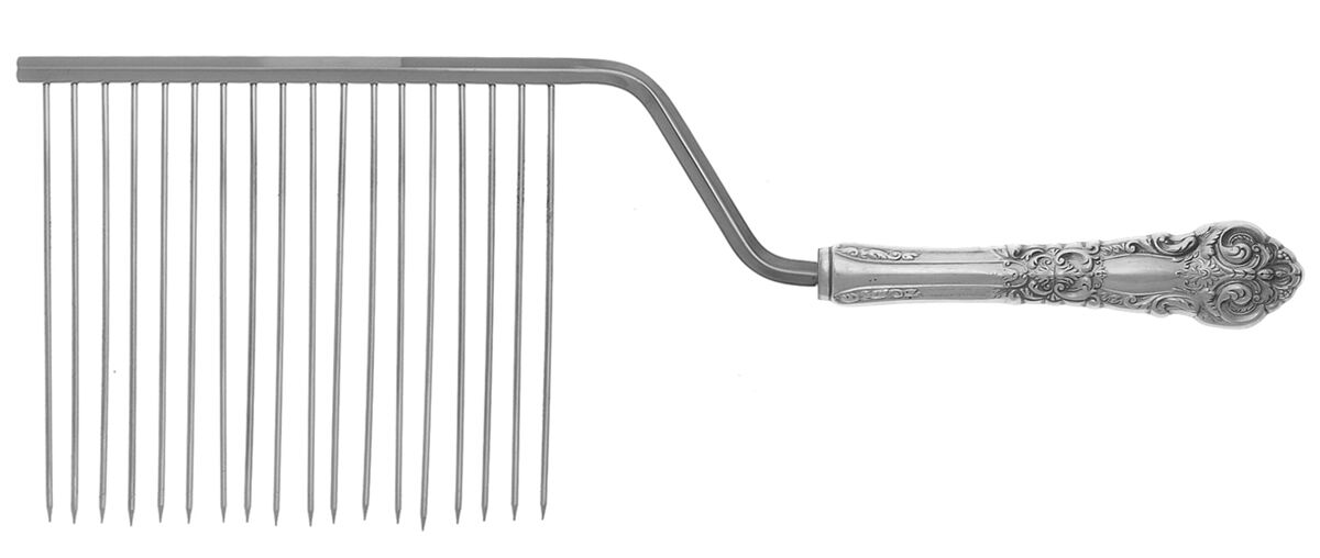 French Renaissance (Sterling, 1941, No Monos) Cake Breaker with Silverplate Prongs HC by Reed & Barton-1