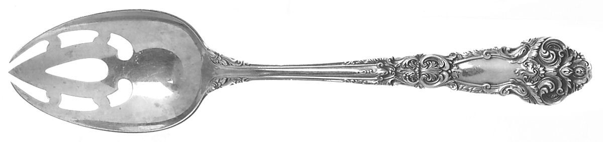 French Renaissance (Sterling, 1941, No Monos) Pierced Tablespoon (Serving Spoon) by Reed & Barton-1
