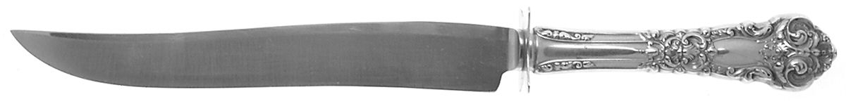 French Renaissance (Sterling, 1941, No Monos) Large Stainless Blade Roast Carving Knife by Reed & Barton-1