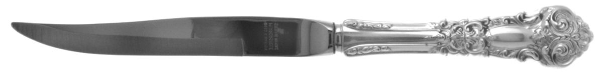 French Renaissance (Sterling, 1941, No Monos) Individual Steak Knife w/Bevel Blade by Reed & Barton-1