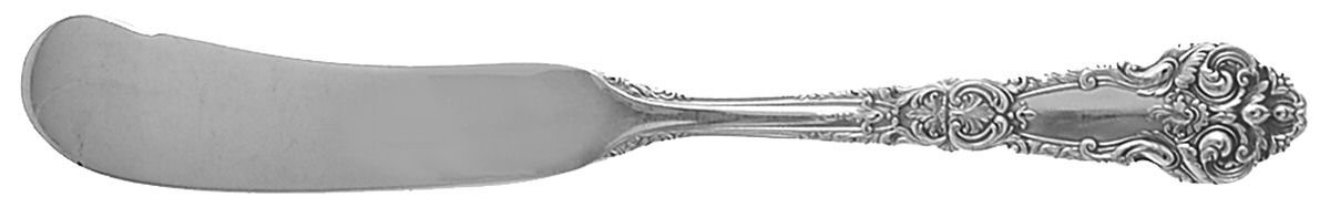 French Renaissance (Sterling, 1941, No Monos) Flat Handle Butter Spreader by Reed & Barton-1