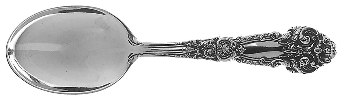 French Renaissance (Sterling, 1941, No Monos) Straight Handle Baby Spoon by Reed & Barton-1