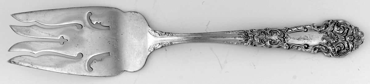 French Renaissance (Sterling, 1941, No Monos) Fork-Cold Meat/Servg-Sm/Solid by Reed & Barton-1