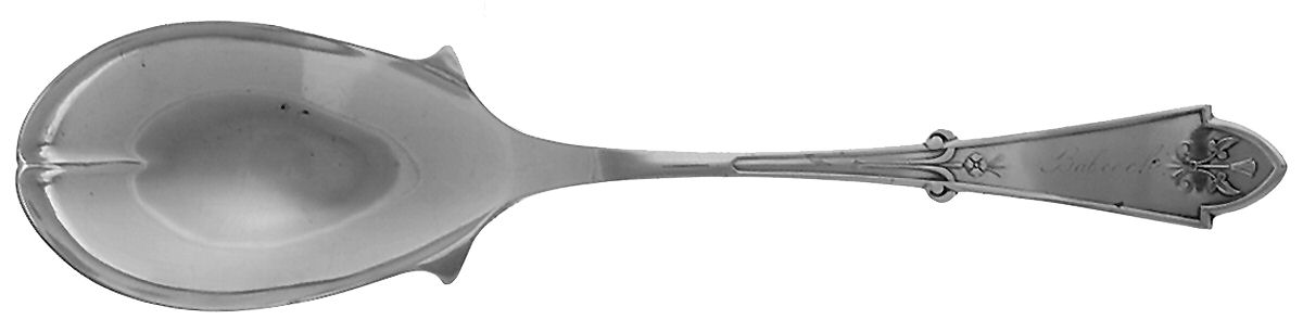 Gem (Silverplate, 1871) Solid Smooth Casserole Spoon by Reed & Barton-1