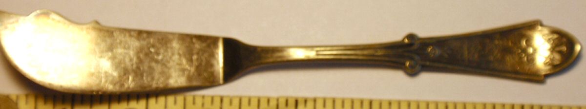 Gem (Silverplate, 1871) Individual Solid Fish Knife by Reed & Barton-1